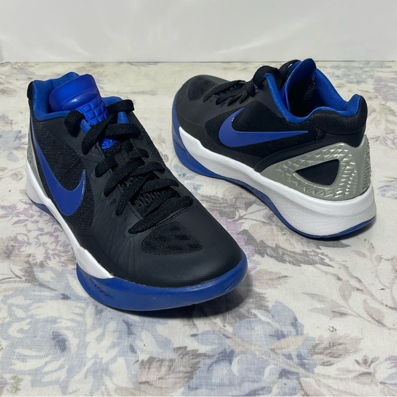 Nike Hyperspike Volleyball Women Size 5.5 585763 041 Black Blue Hyperdunk New - Picture 6 of 11
